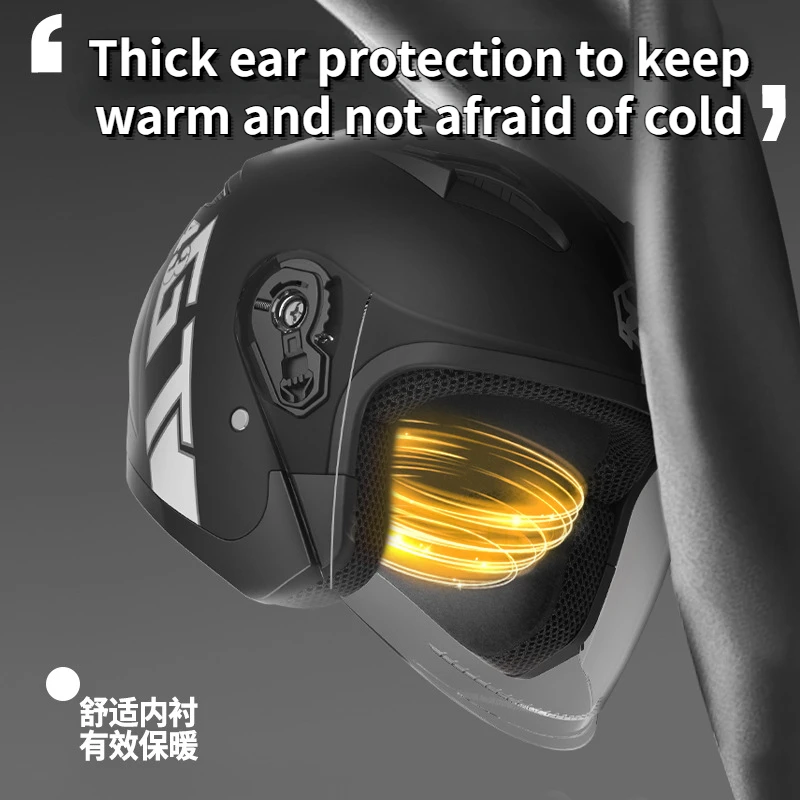 3/4 open face retro motorcycle - đánh giá và giá Dual Visor Motorcycle Racing Helmet