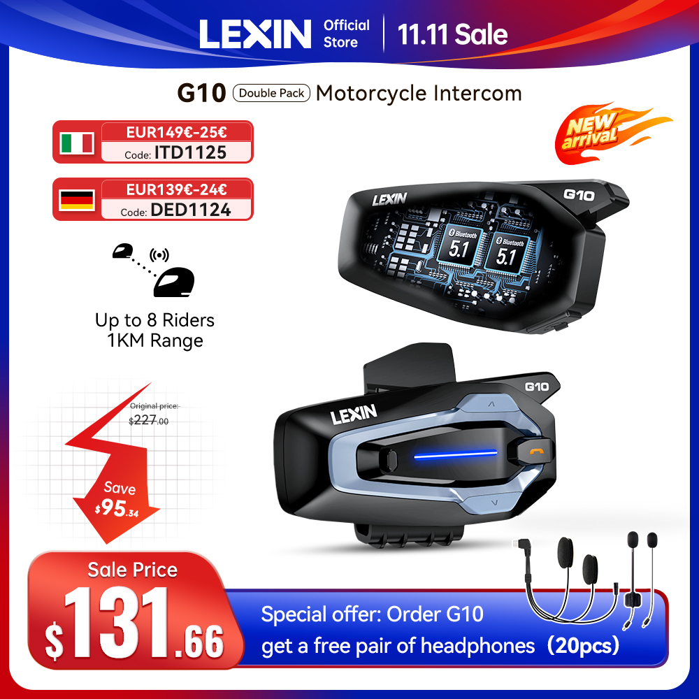 NEW-LEXIN G10 Motorcycle Helme - đánh giá và giá Full Face Motorcycle Helmet With Bluetooth